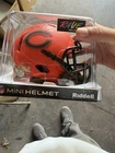 Jim Covert signed Bears mini helmet, Schwartz authenticated.