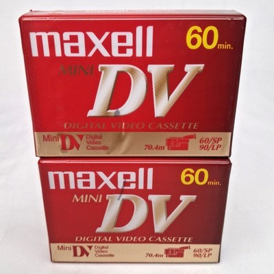 2 Maxell Mini DV 60 Minute Digital Video Cassette 70.4 NEW & FACTORY SEALED