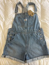 NWT Levi's Women's Large Two Horse Brand Denim Overalls Vintage Style