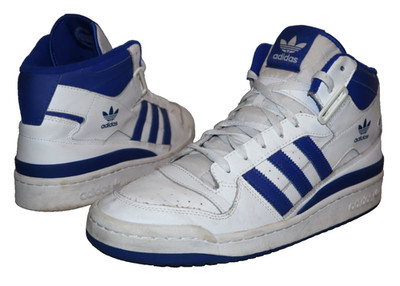 ADIDAS ORIGINALS FORUM MID ROYAL BLUE SIZE 13 WHITE SHOES HIGH TOP SNEAKERS
