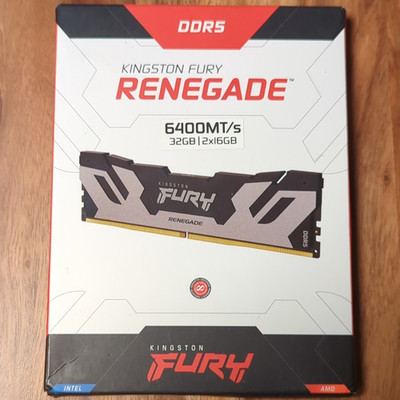 Kingston FURY Renegade DDR5 32GB (2x16GB) 6400 XMP KF564C32RSK2-32 - Wie Neu