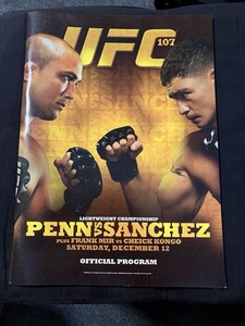 UFC 107 Official Program Penn Vs Sanchez