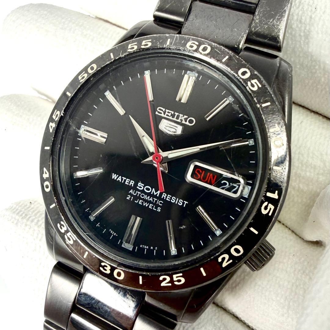 Model Seiko Working Date Rare 5 7S26-02T0 Day Watch AT Skeleton - vintagewatches.pk