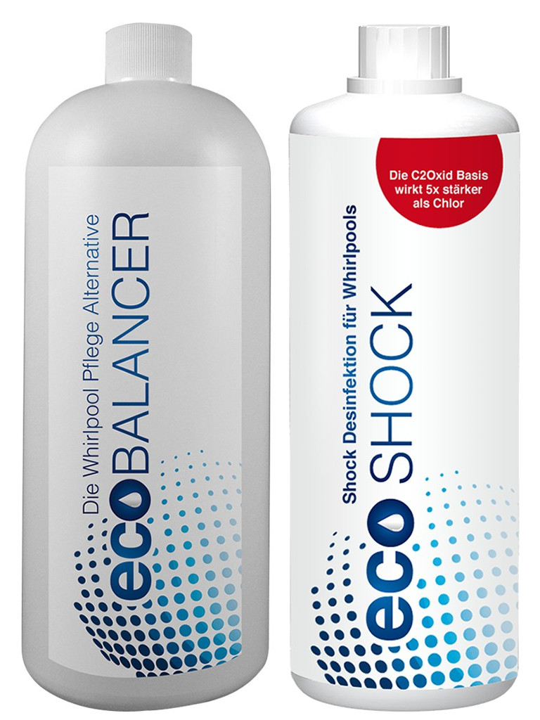 Eco-Balancer + EcoShock Poolwasser Reinigung Chlorfrei Whirlpool Wasserpflegeset