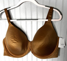 Auden Bra Womens 46D Brown Lightly Lined Full Coverage T-Shirt Adjustable Straps