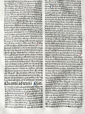 Original Incunabula Leaf Antony Florentinus Summa Dragon (G) - 1488