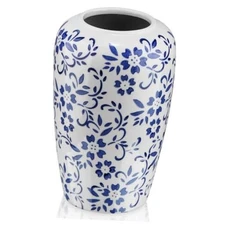 8.6" Blue and White Vase,Blue Vases Home 8.6 inch Blue White Vase