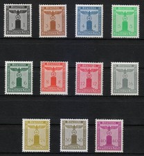 Deutschland 1938 postfrisch Mi 144-154 Sc S1-S11 FRANCHISE Briefmarken / Nazi...