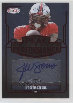 2022 SAGE High Series Peak Performance Red Jerreth Sterns #PKA-JS Auto 0pm3