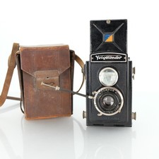 Voigtlander Brilliant 1932 TLR Camera Skopar Lens Pre-WW2 Metal Body Vintage Rar