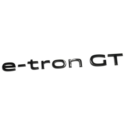 Original Audi e-tron GT Facelift Schriftzug schwarz Black Edition Emblem 