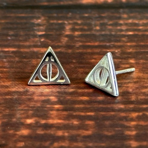 Aretes de plata de ley de las Reliquias de la Muerte (Harry Potter) - Imagen 3 de 8