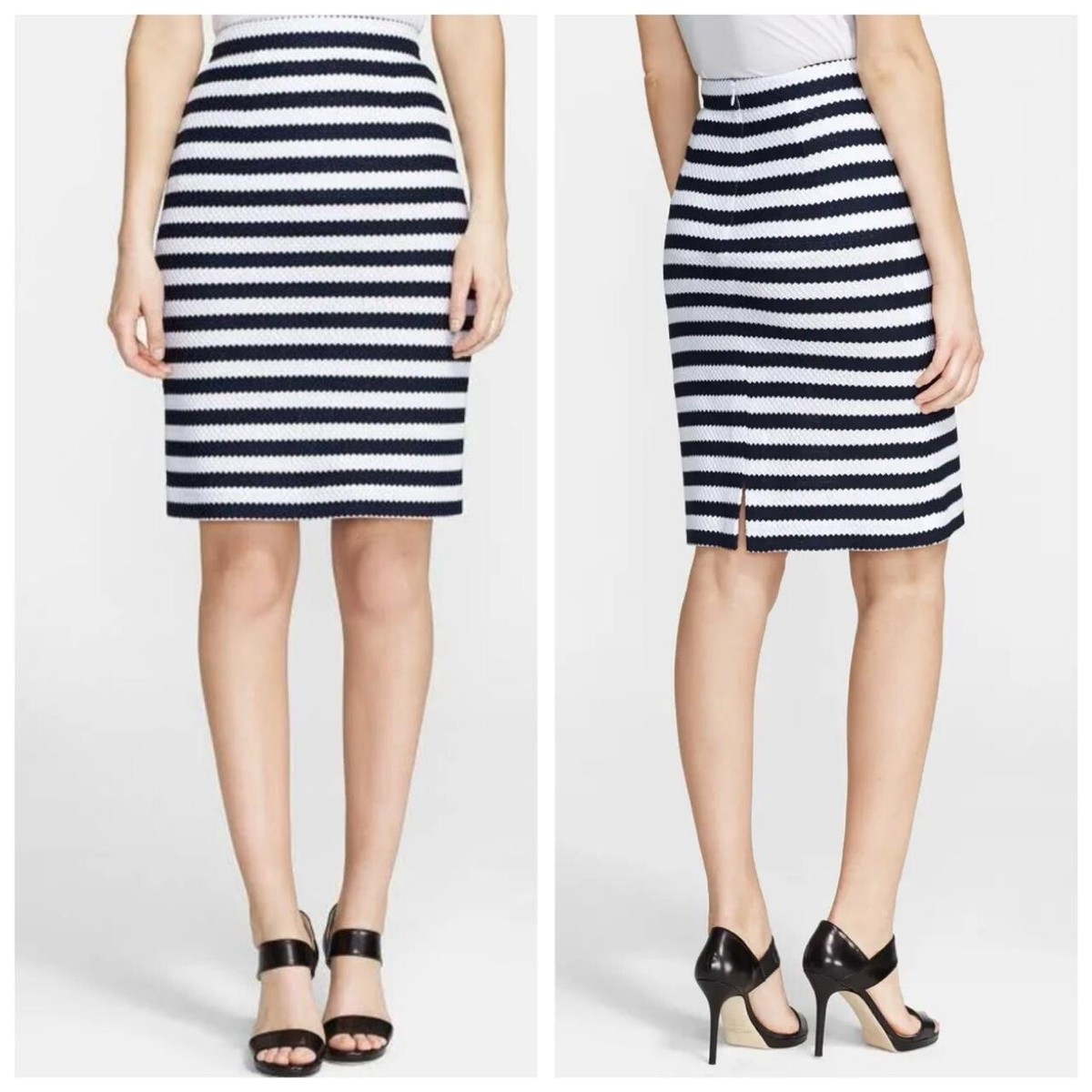 Jupe Mini Fit And Flare Diane Von Furstenberg, Imprimé Weave, Taille 4, Occasion Très Bon état