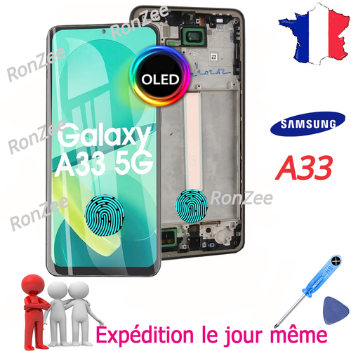 ✅ ECRAN OLED VITRE TACTILE SUR CHASSIS SAMSUNG A33 5G SM-A336B SM-A336B/DS ✅
