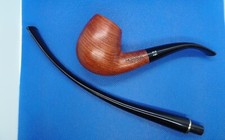 Schöne 9 mm Lesepfeife mit 2 Mundstücken , Muxiang, Rosenholz/Redwood - 1