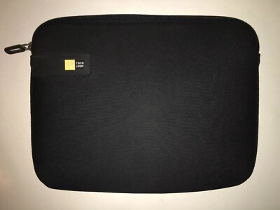 Case Logic 12/"x9/" Black Laptop Tablet Sleeve Case Bag Computer Cover Zipper #b62