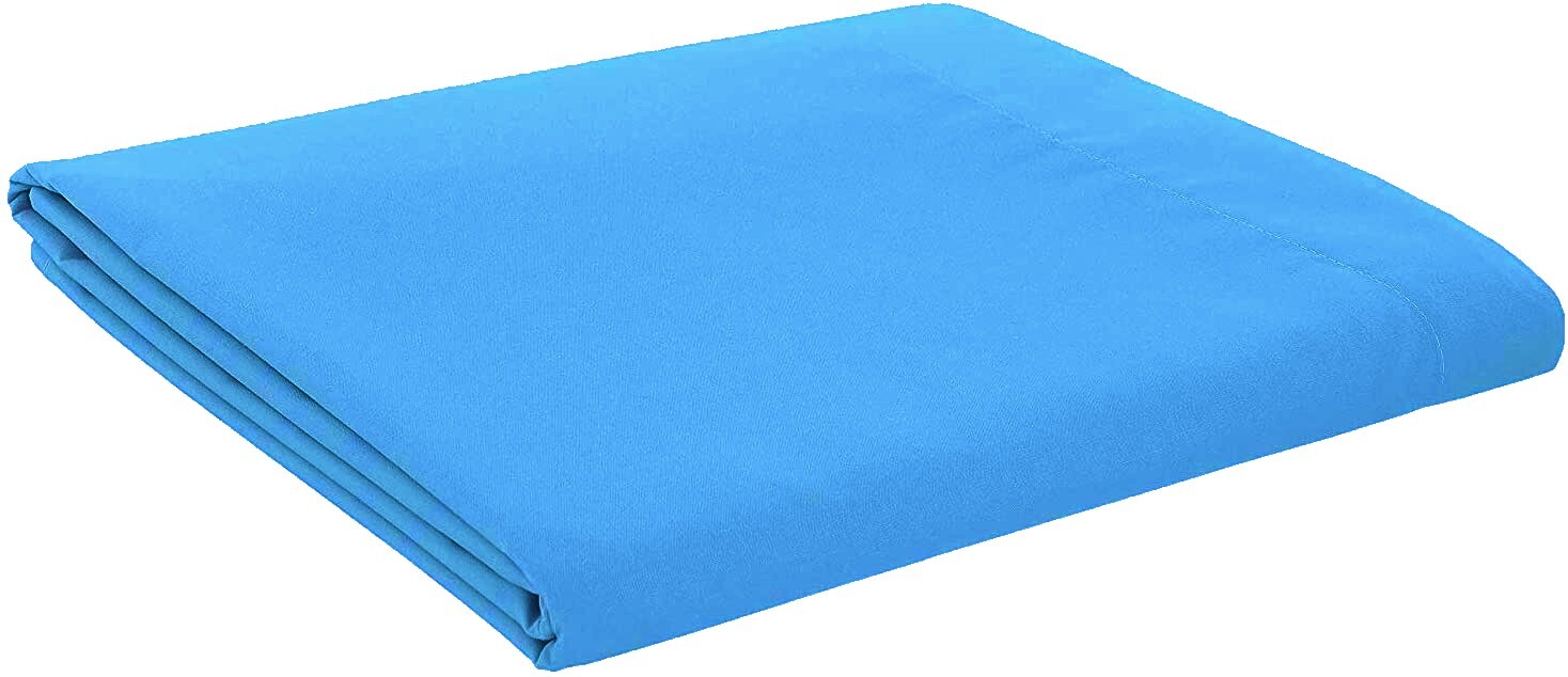 NonIron Extra Deep Full Flat Bed Sheets Soft Poly Cotton Double King