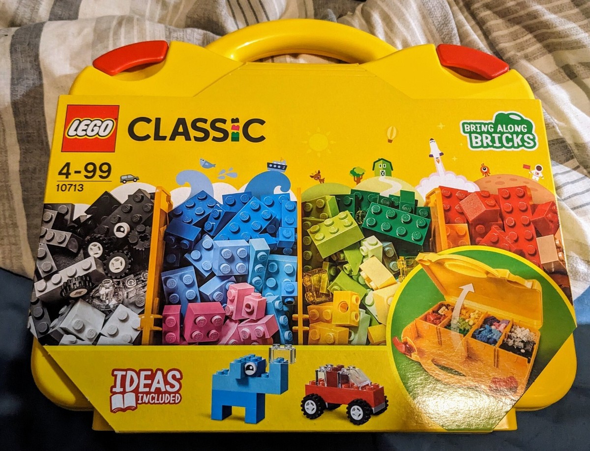 Lego Classic Creative Suitcase (10713) 213 Piece Brick Box Starter Set  Ages 4+