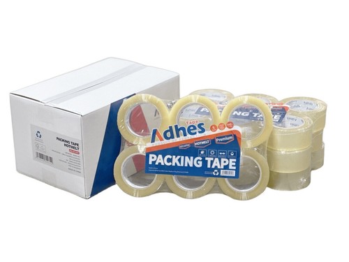 24 Rolls Adhes Premium Hotmelt Packing Tape 1.88" x 110 yds 330ft/roll 2.0mil - Picture 4 of 8