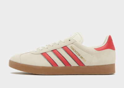 adidas Originals Gazelle Manchester United Shoes Cream/Red adidas Originals Gazelle Manchester United Shoes Cream/Red
