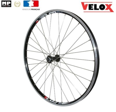 Roue Avant VTT 26 Pouces Shimano Exage FH-RM50 - Jante Alesa, Frein Sur Jante, Aluminium