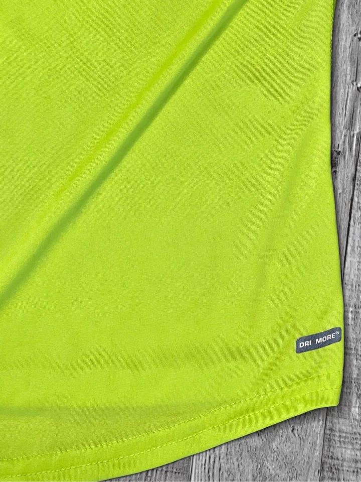 Pullover Danskin Now amarillo neón para correr trotar LS semi-ajustado talla L (12-14) Foto 4 de 4