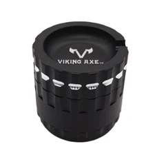 2.5" 63mm VIKING AXE Aluminum 4 Piece Grinder Top Ashtray w/Gift Box  23BK