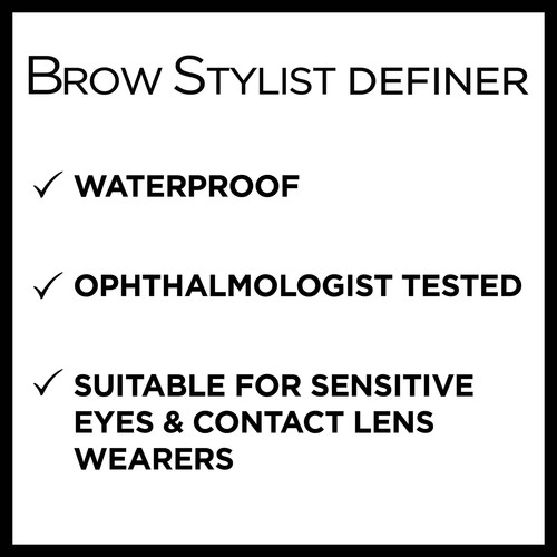 Brow Stylist Definer Waterproof Eyebrow Pencil Ultra-Fine Mechanical Dark Bl... - Picture 5 of 7