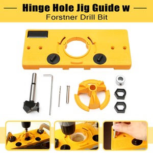 35MM Cup Style Hinge Jig Forstner Bit Drill Guide Set For 