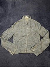 Transit Par Such Women’s Denim Jacket Sz 36 Medium Button Front Retro Style B27