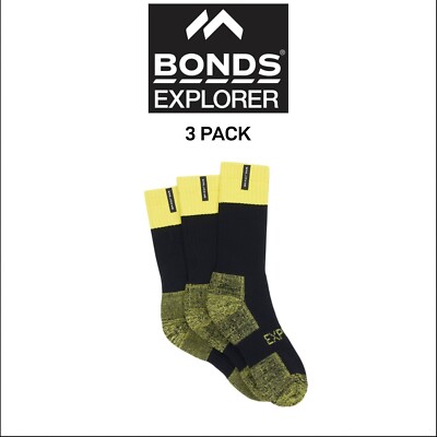 Lot De 6 Paires De Chaussettes De Travail Explorer Tough Work | Noir/Bleu | Confortable Et Résistante