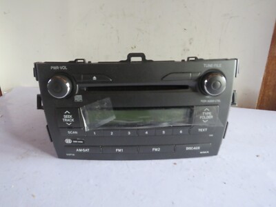 2010-2012 Toyota COROLLA AM FM Radio CD SAT Receiver Head Unit OEM 86120-02E60