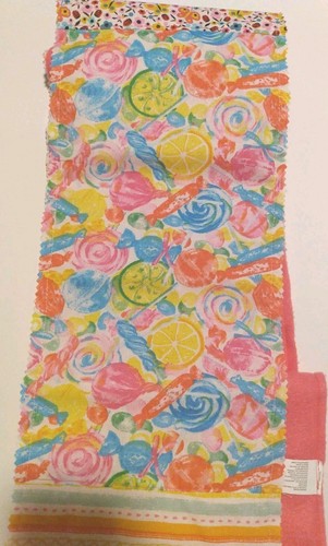 Handmade Girls Kids Pink Patchwork Fleece Scarf Heart Applique 7" x 60" - Picture 8 of 13