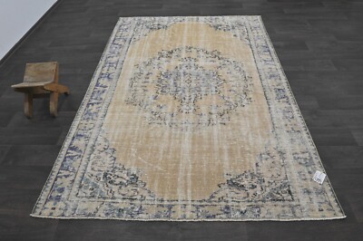 Oushak Türkischer Vintage Teppich 5x8 Kelim Rug Anatolisch Handarbeit Boho De...