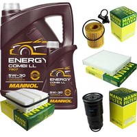 Mann Inspektionspaket 6L Mannol Energy Combi Ll 5W-30 FüR Toyota Rav 4 Iii 2.2