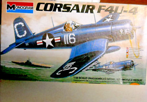 Monogram 6833 Vought Corsair F-4U-4 complete  NIB 1:48 1983 issue