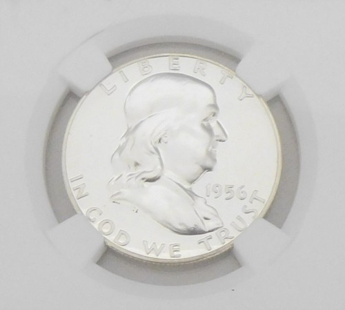 1956 PHILADELPHIA MINT SET WITH PF66 NGC GRADED BEN FRANKLIN - Picture 6 of 7