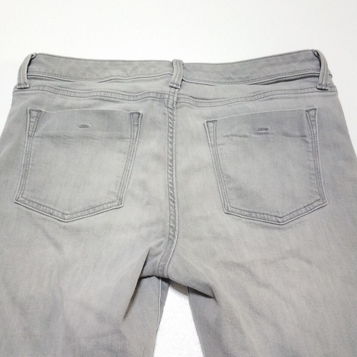 Pantalones de mezclilla ajustados al tobillo Banana Republic para mujer 30 grises tiro medio algodón elástico - Imagen 14 de 16