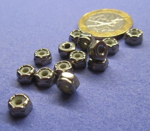 316 Stainless RH Lock Nut, 4-40 x 1/4" W x 9/64" H, 100 Pcs - Picture 12 of 12