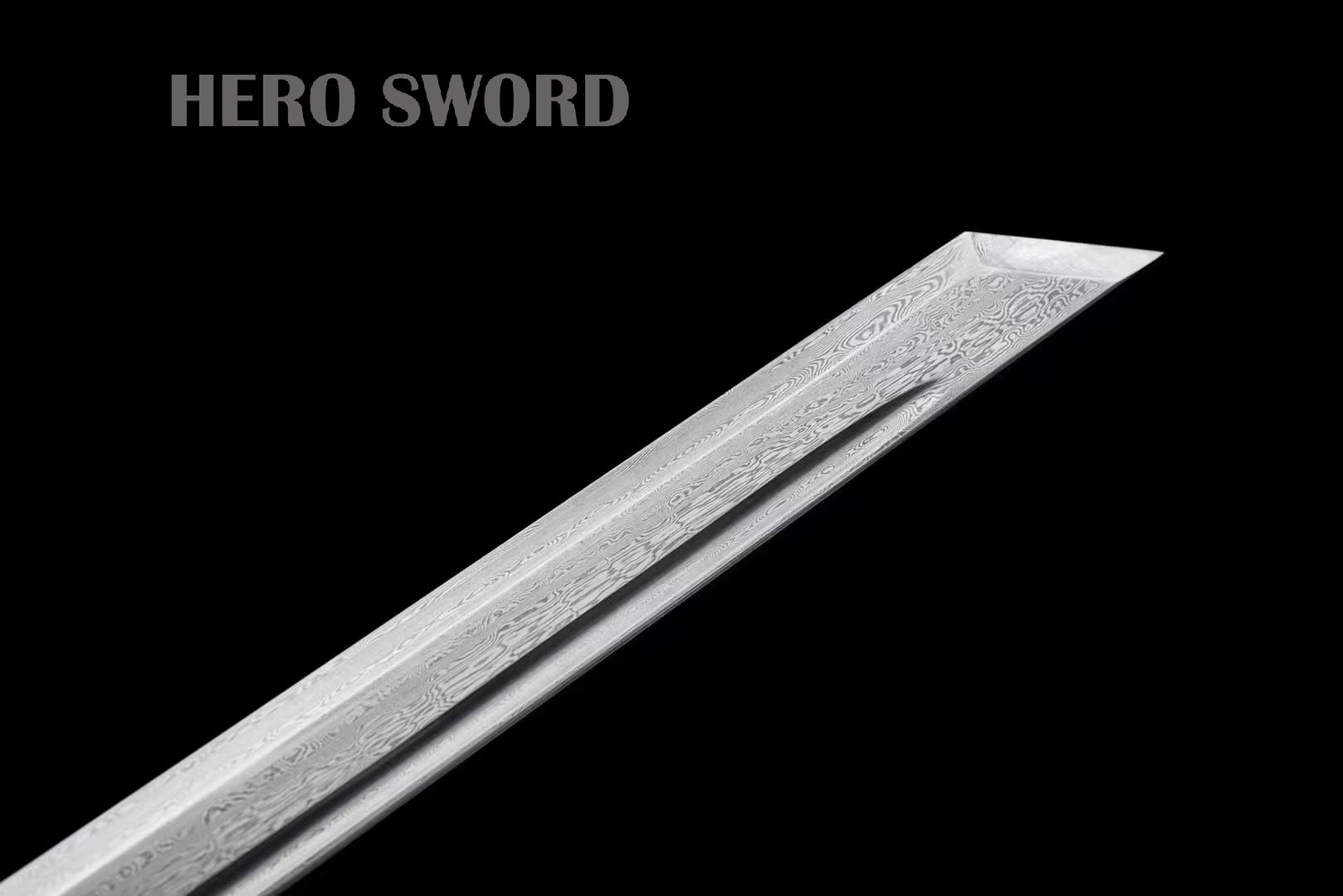 Damascus Folded Steel Tang Dao Real Sharp Full Tang Blade Combat