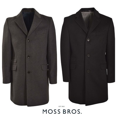 moss bros wool coat