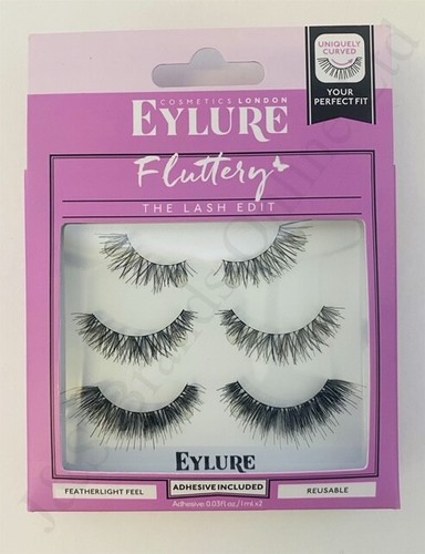 EYLURE False Eye LASHES Stargazer Enchanted Texture Volume Fluttery Lash Glue - Picture 7 of 17