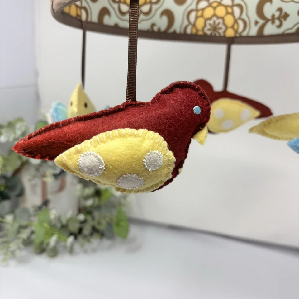 COCALO COUTURE Delilah Cuna Móvil Colgante Solo Pájaros Estampado Paisley ☼ Foto 4 de 4