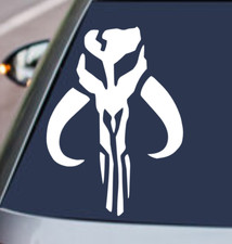 STAR WARS BANTHA SKULL BOBA FETT Vinyl Decal Sticker Car Rear Window Bumper JDM