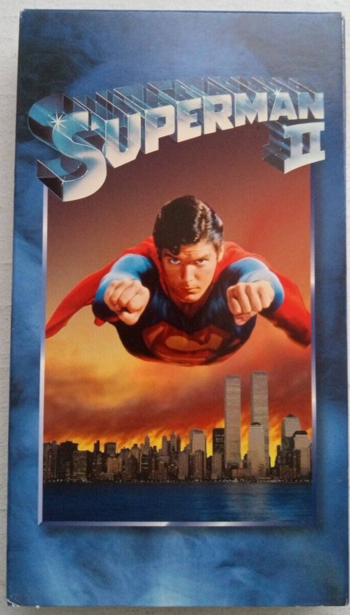 Superman II 2 VHS 1980 Christopher Reeve Gene Hackman Rare Classic