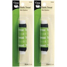 Elastic Thread 30yd-Black Pack of 2 