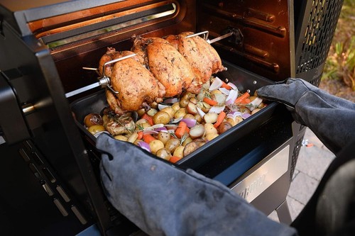 Stainless Steel Rotisserie Kit with Electric Spit Rods for Gravity Series Grills - Picture 8 of 8