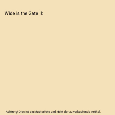 Wide is the Gate II, Upton Sinclair