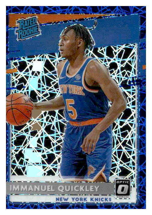 2020-21 Donruss Optic #175 Immanuel Quickley Blue Velocity
