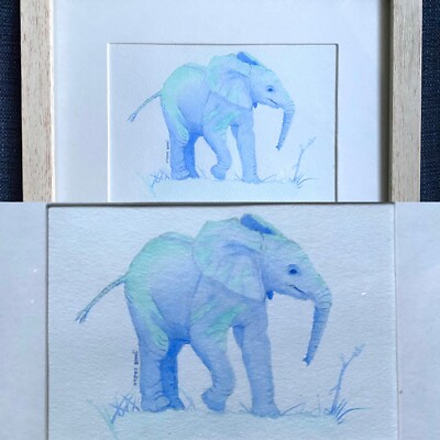 ''Harry'' hochwertiges gerahmtes Originalgemälde von Carlo ideales Weihnachtsgeschenk.  